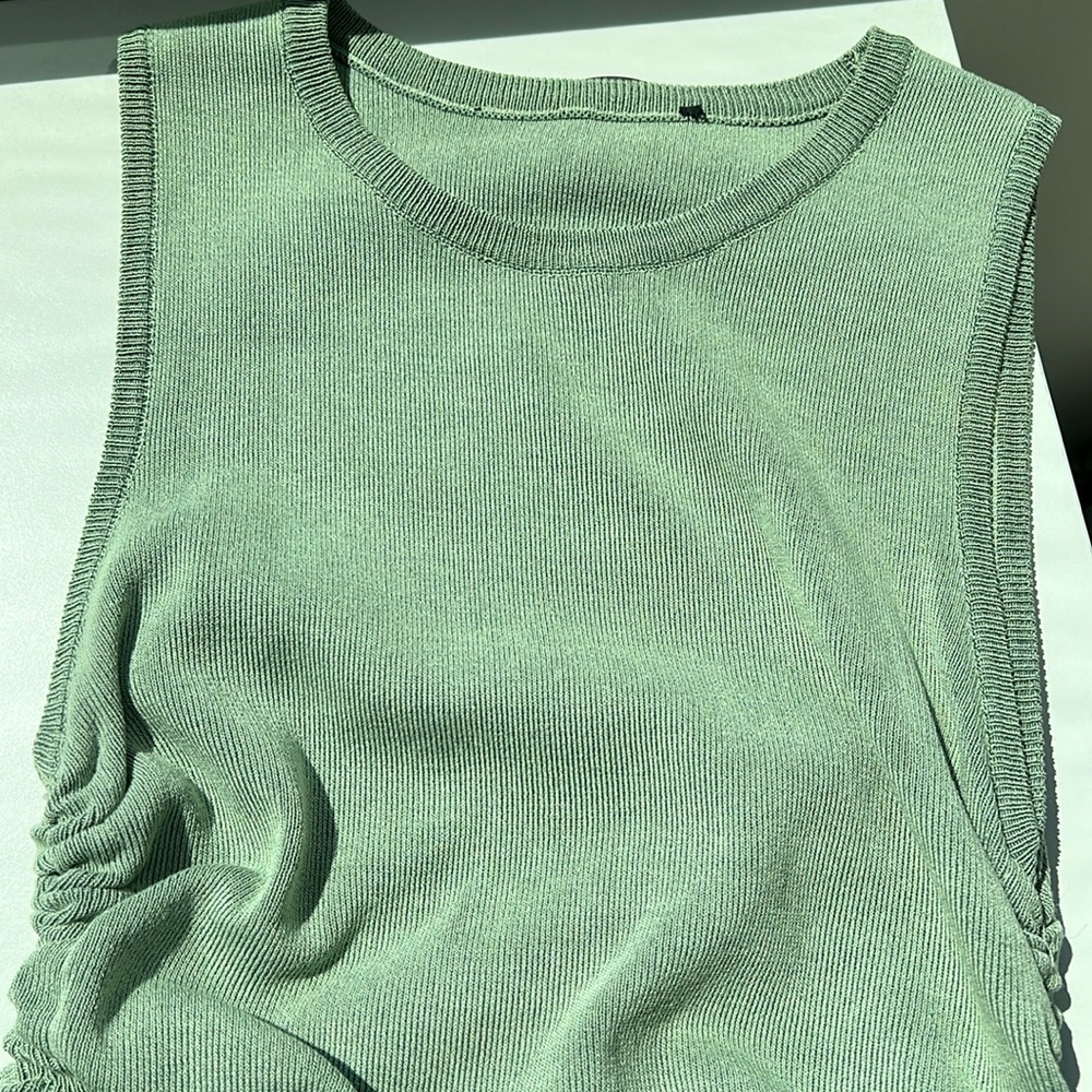Mint green summer dress